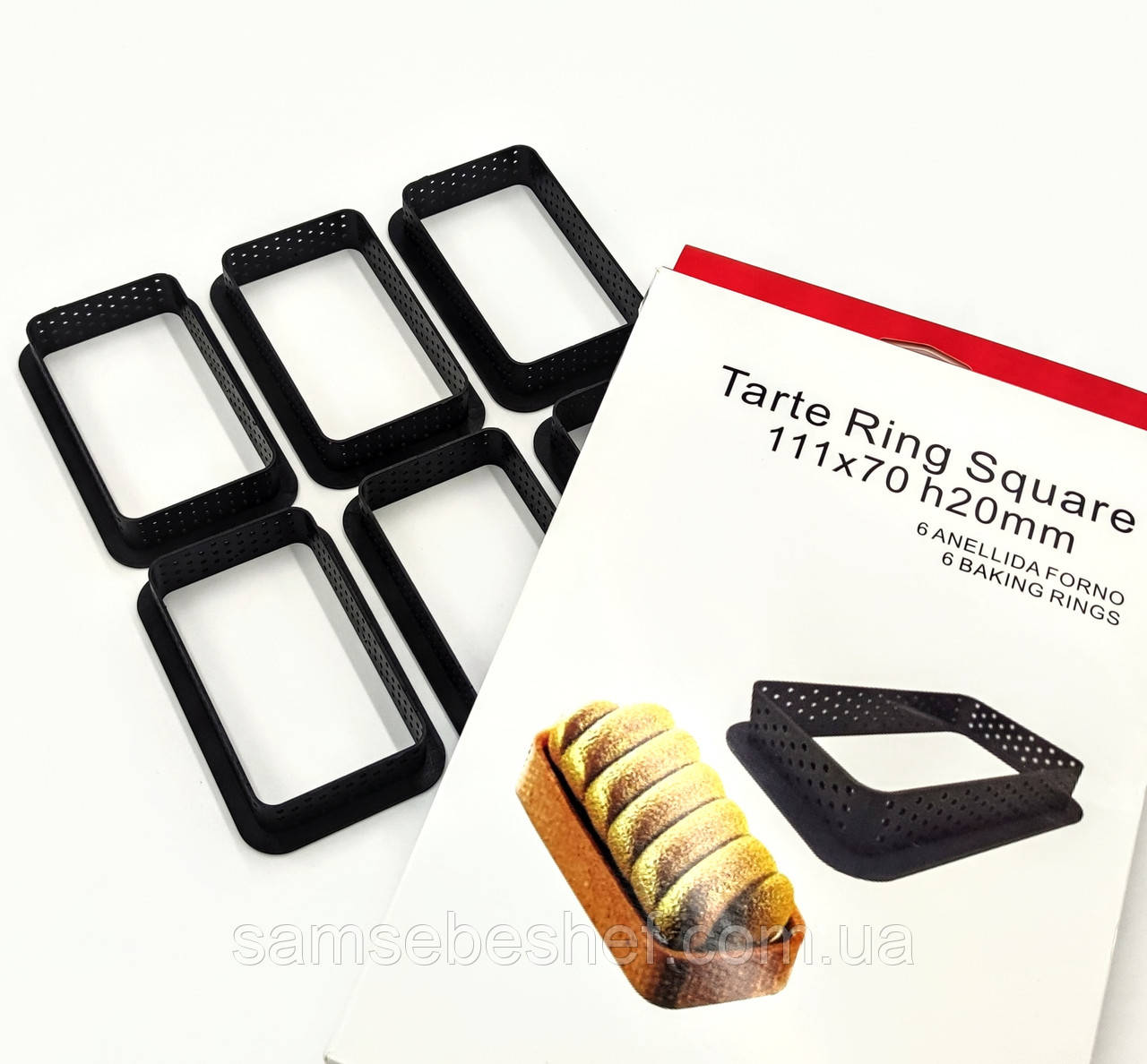 Форма перфорована для Брауні 10*5.7*2 см, фото 1