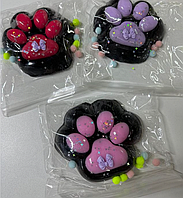 Іграшка-сквіш лапка 12 см котика. Антистрес у формі лапи, лапка-Велика Тютюн іграшка