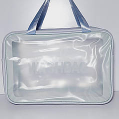 Прозора косметичка з ручками розмір L