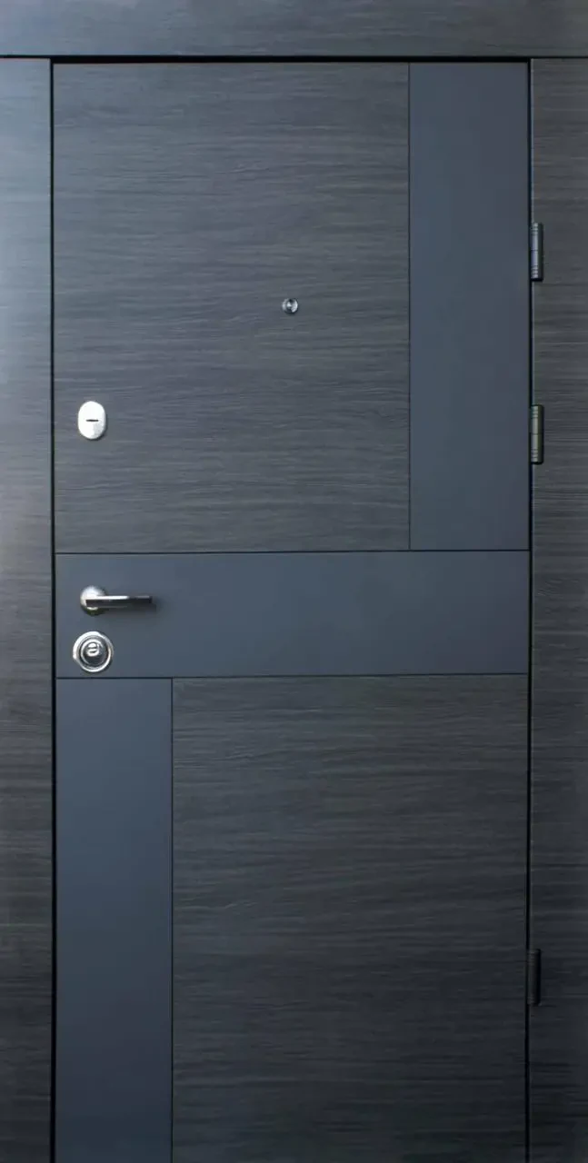 Вхідні двері Qdoors Преміум Kale Стиль-М венге сірий горизонт АРТ /біле дерево 850х2040 мм
