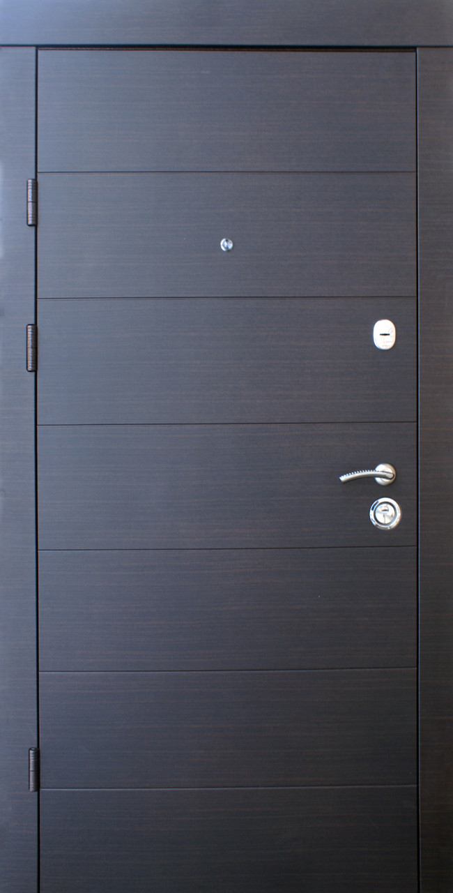 Вхідні двері Qdoors Преміум Kale Горизонталь венге темний