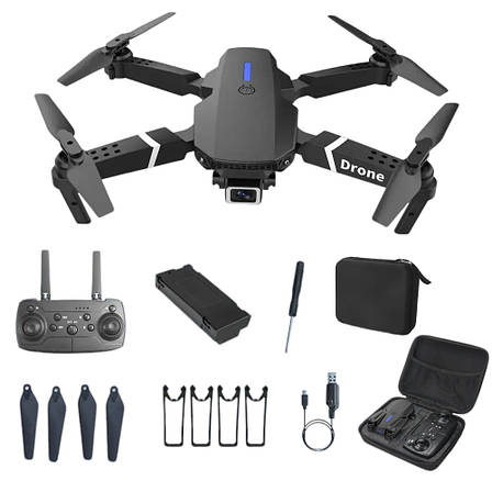 Квадрокоптер Professional Drone E88 1800 mah, 2 HD камери, час польоту до 15 хв, фото 1