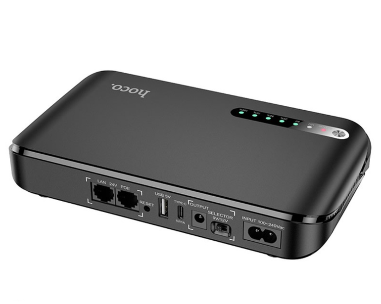 Безперебійник 12 в 18ач UPS Hoco DB62 Imperial emergency 20000 mah Повербанк універсальний для роутера