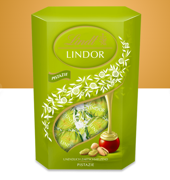 Цукерки з фісташкою Lindt Lindor Pistachio 500 гр. Швейцарія