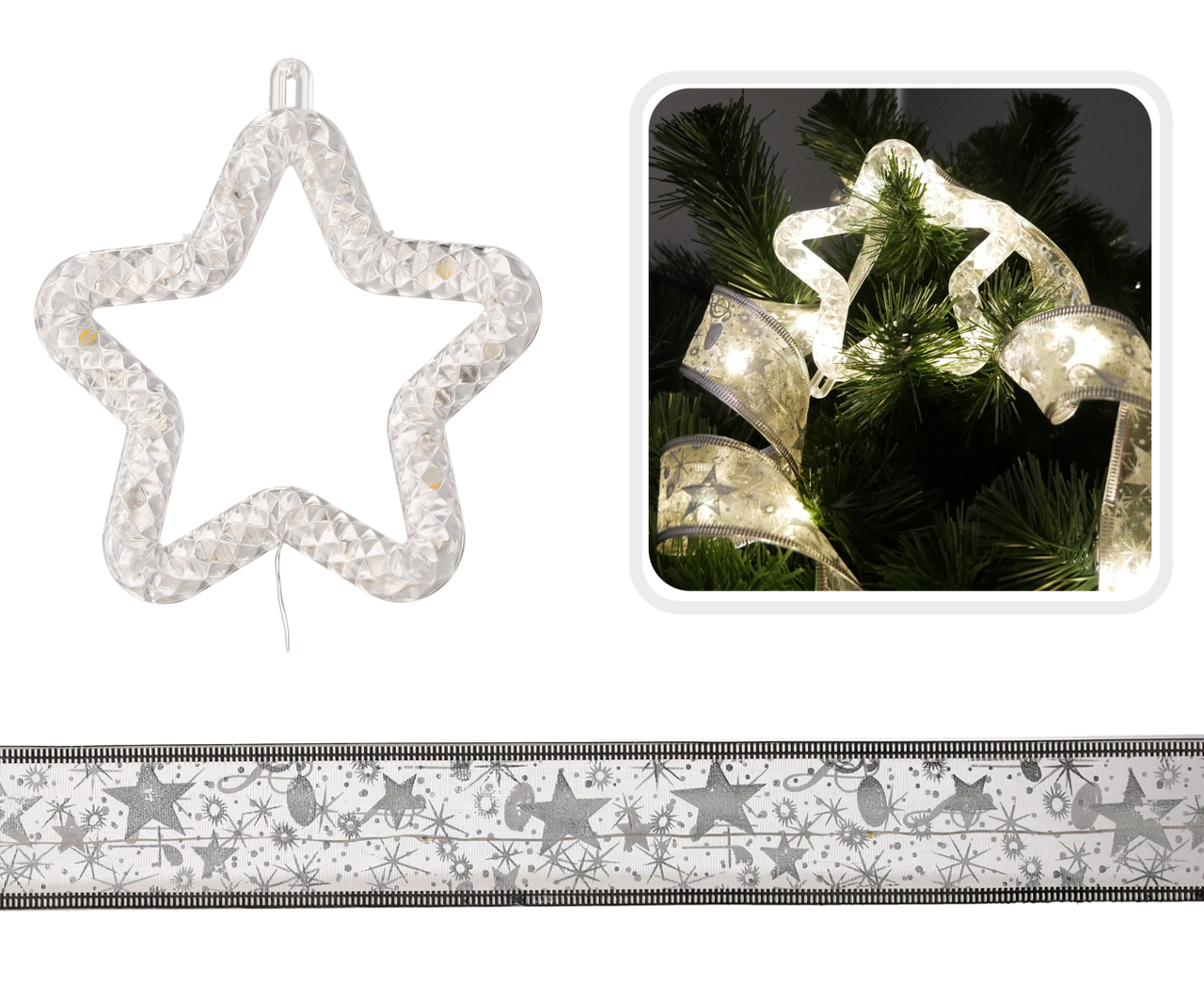 Гірлянда-стрічка "Зірка" Chomik, 5,2 м, 50 LED теплий білий