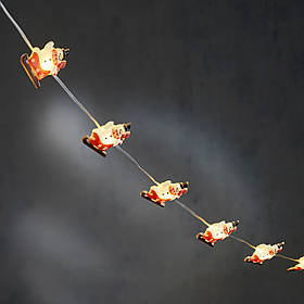 Гірлянда-струна "Сніговик", "Luca Lighting", 1,3 м, 10 LED теплий білий
