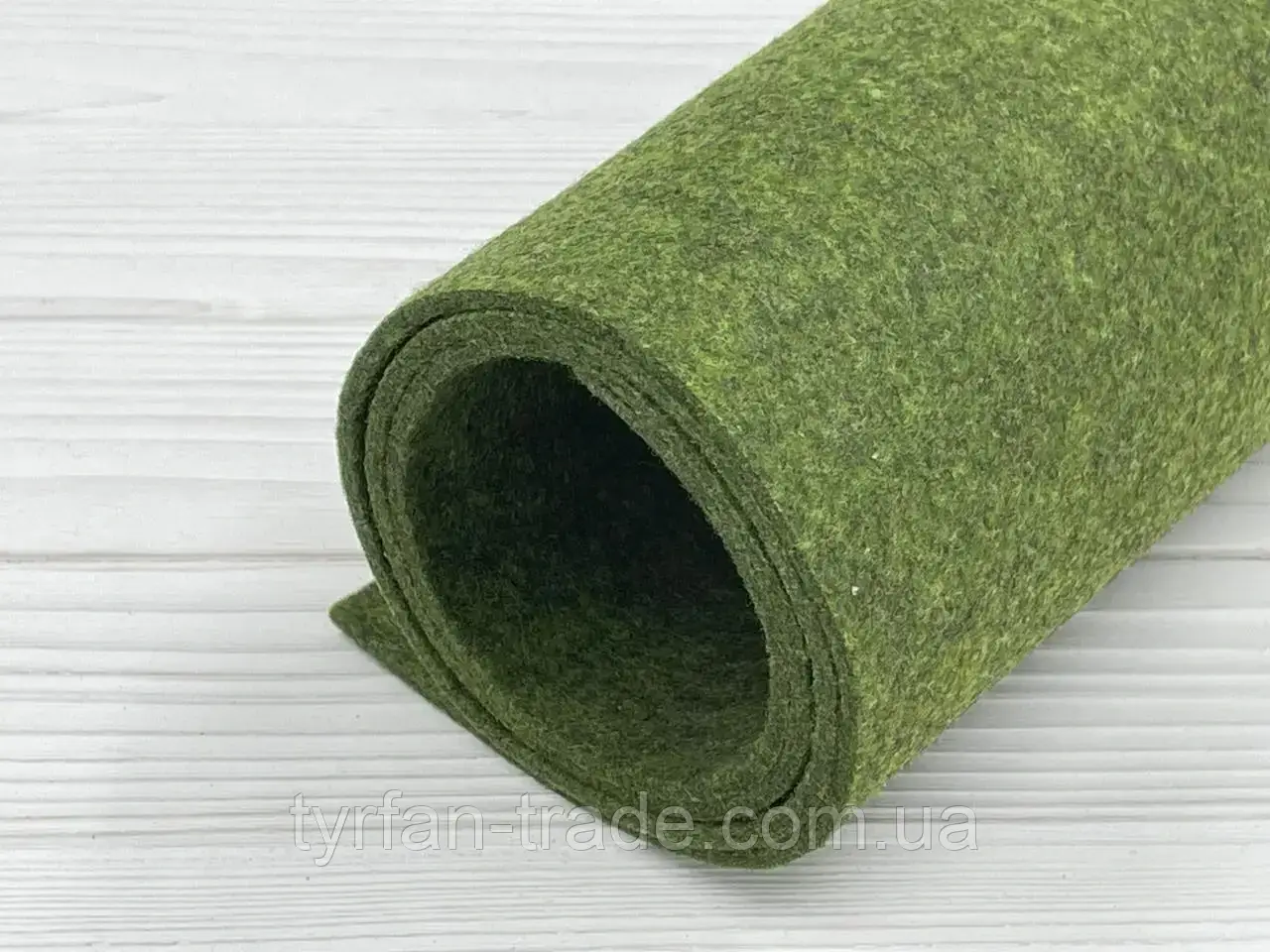 Повсть штучна — зелений мох 3 мм, фото 1