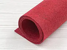 Повсть синтетичний технічний карміновий колір 3 мм