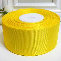 Репсова стрічка 4 см, №15 жовтий