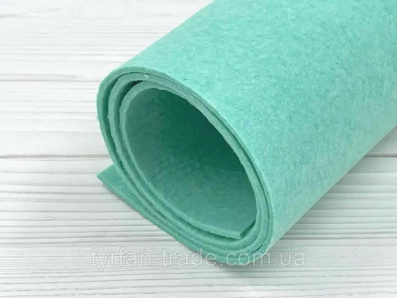 Повсть синтетичний технічний колір бірюзи 3 мм