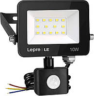 Фотосвітло Lepro 10W Security Lights Outdoor Motion Sensor, Security Light, 850 люмен, водонепроникний, ультратонкий прожектор