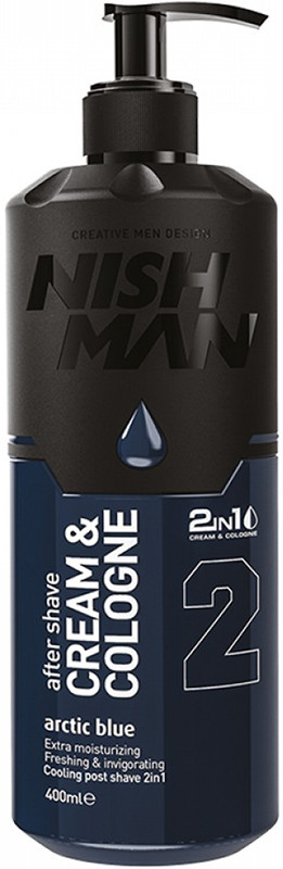 Крем-одеколон 2 в 1 Artic Blue Nishman, 400 мл