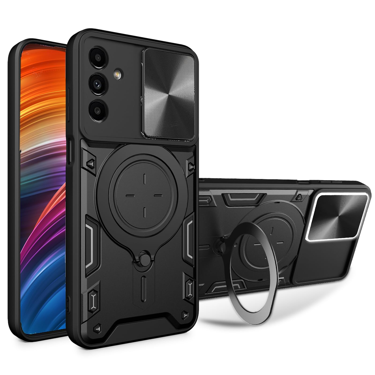 Чохол бампер Shield Magnetic Ring з підставкою для Samsung Galaxy A54 5G A546 Black
