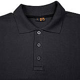 Футболка поло унісекс ПРЕМІУМ Stedman з вишивкою В КОГО БДЖОЛИ XS чорна, фото 3