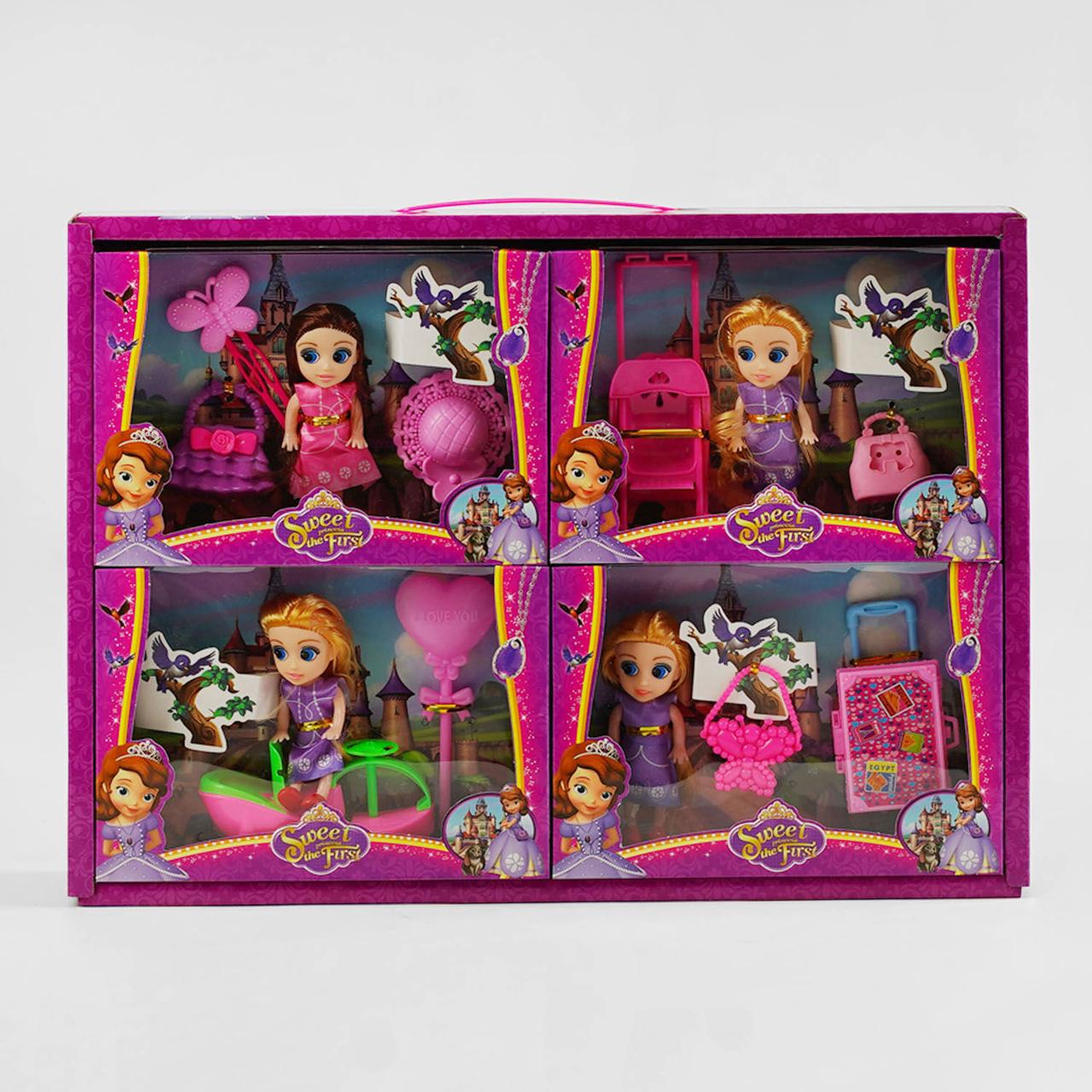 Лялька SM 0688-2 (36/2) ЦІНА ЗА 8 ШТУК В БЛОЦІ, висота 11 см, аксесуари, герої