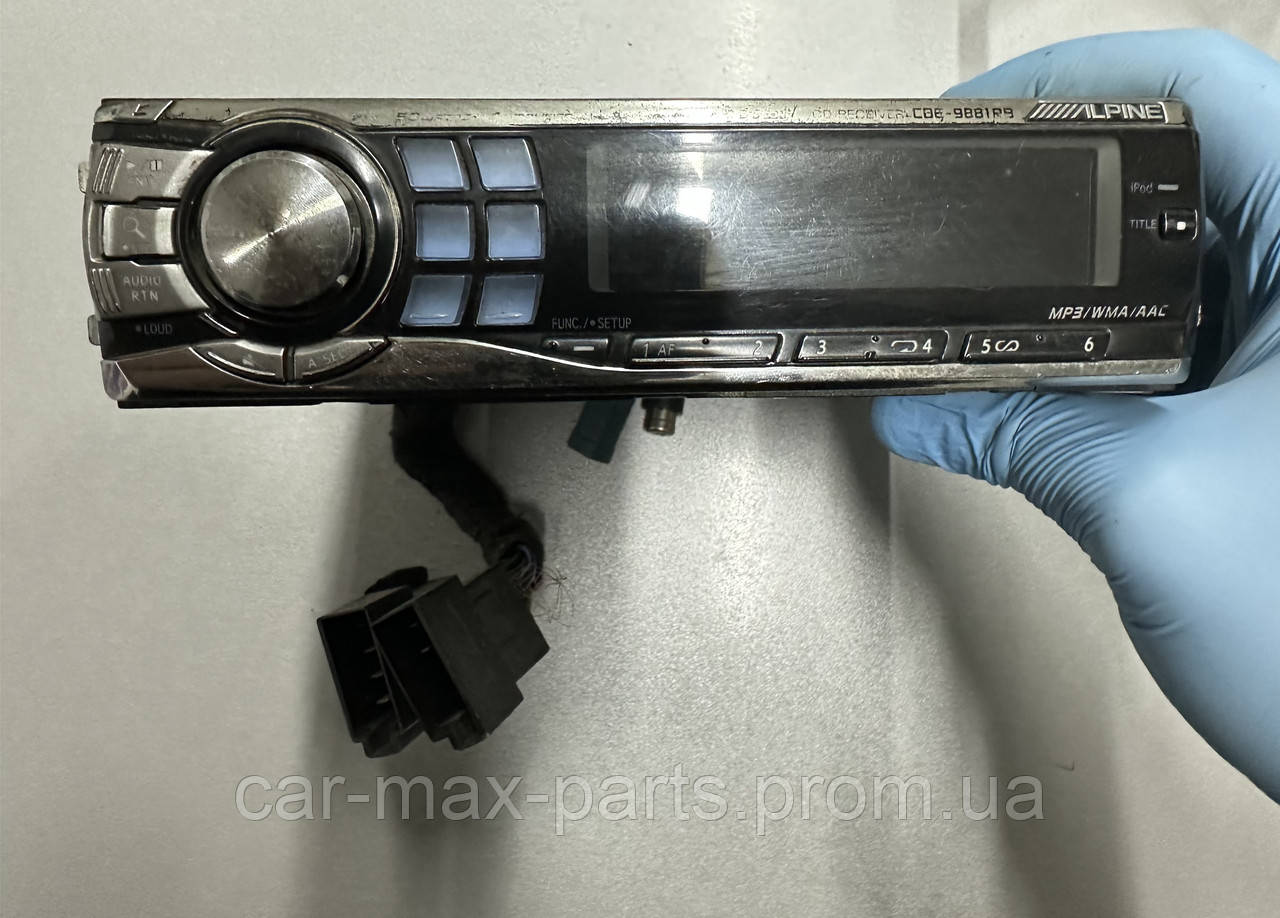 Автомагнітола магнітофон автомобільний ALPINE MP3 б/у оригінал, фото 1