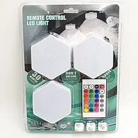 Модульна настінна лампа з пультом 3 шт