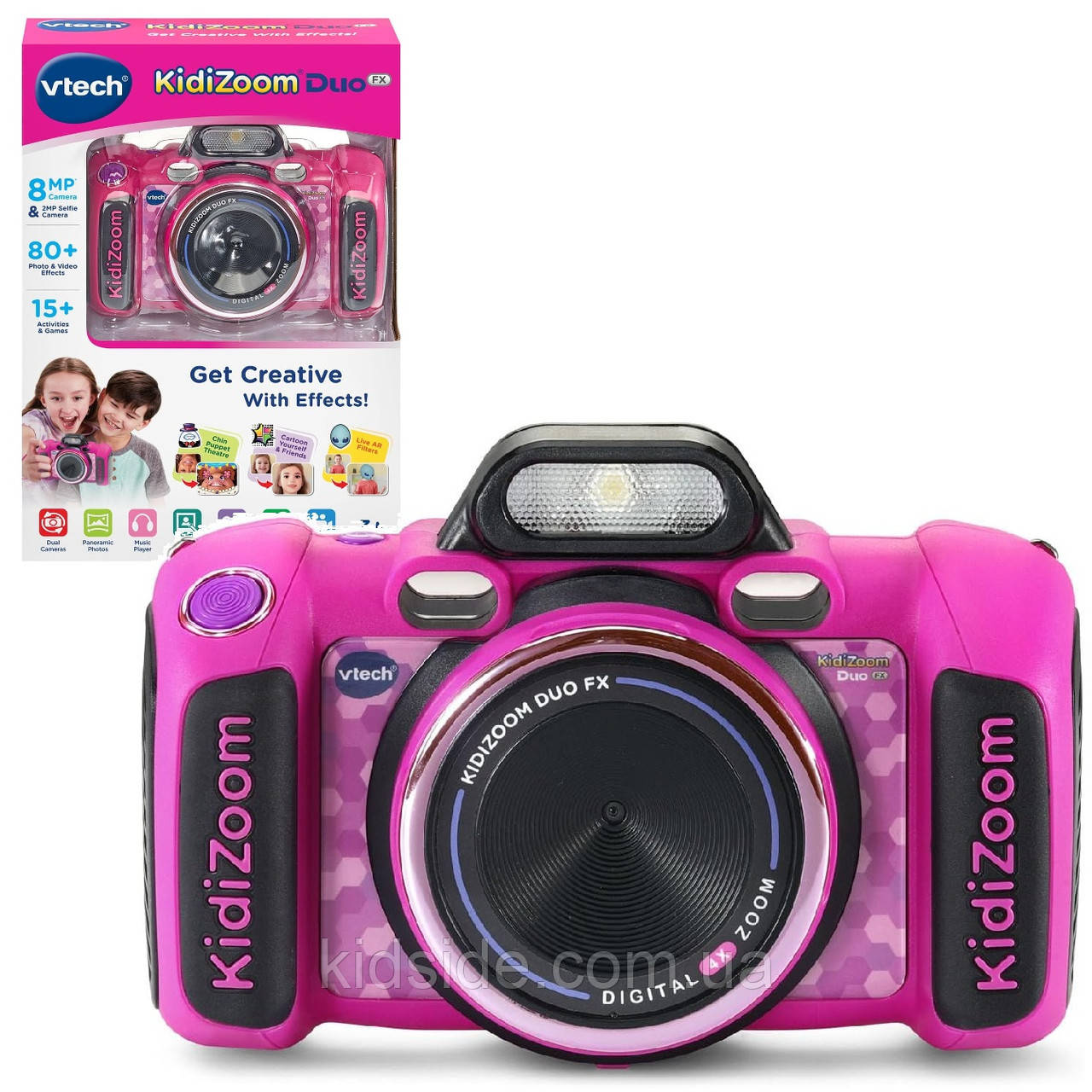 VTech KidiZoom Duo Camera FX 80-519935 Дитячий фотоапарат рожевий