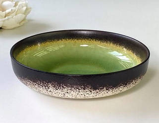 Салатник Оленс Олива 1,9 л d24 см h6 см кераміка (101-0240)