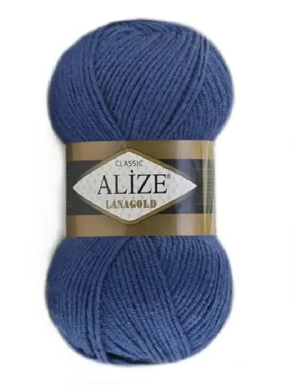 LanaGold-215 Чорниця  Пряжа ALIZE Lana Gold