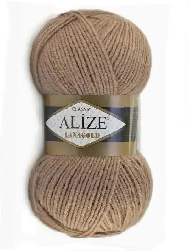 LanaGold-584 Кава з молоком Пряжа ALIZE Lana Gold, фото 1