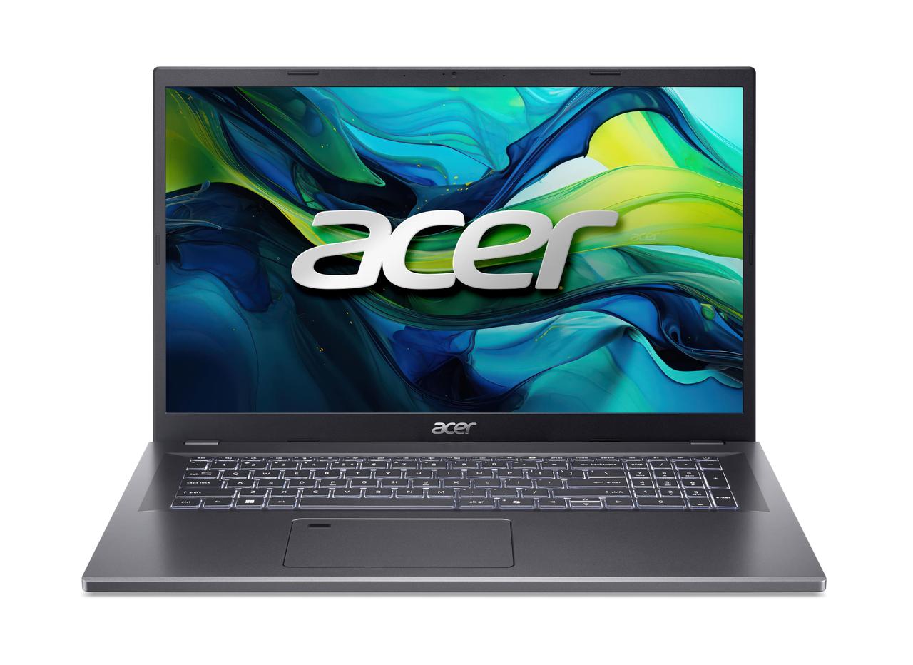 Acer Ноутбук Aspire 17 A17-51M 17.3" FHD IPS, Intel 7-150U, 16GB, F512GB, UMA, Lin, сірий, фото 1