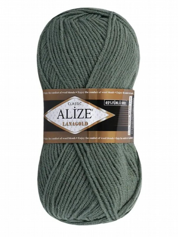 LanaGold-180 Срібна сосна Пряжа ALIZE Lana Gold