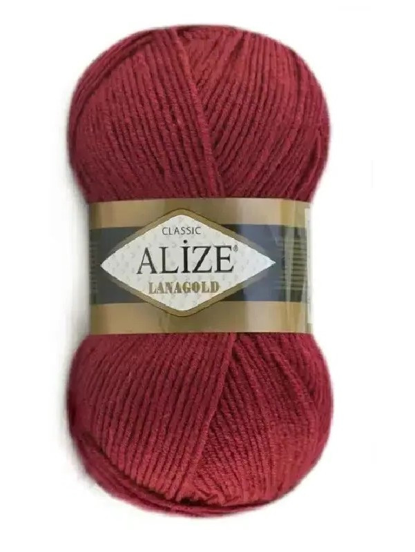 LanaGold-57 Бордо Пряжа ALIZE Lana Gold