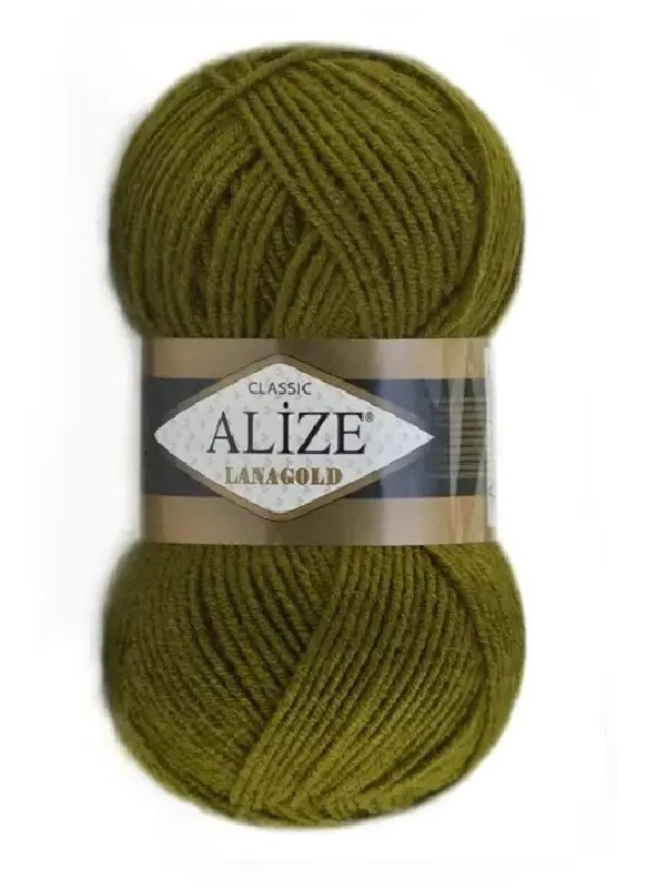LanaGold-29 Хакі Пряжа ALIZE Lana Gold