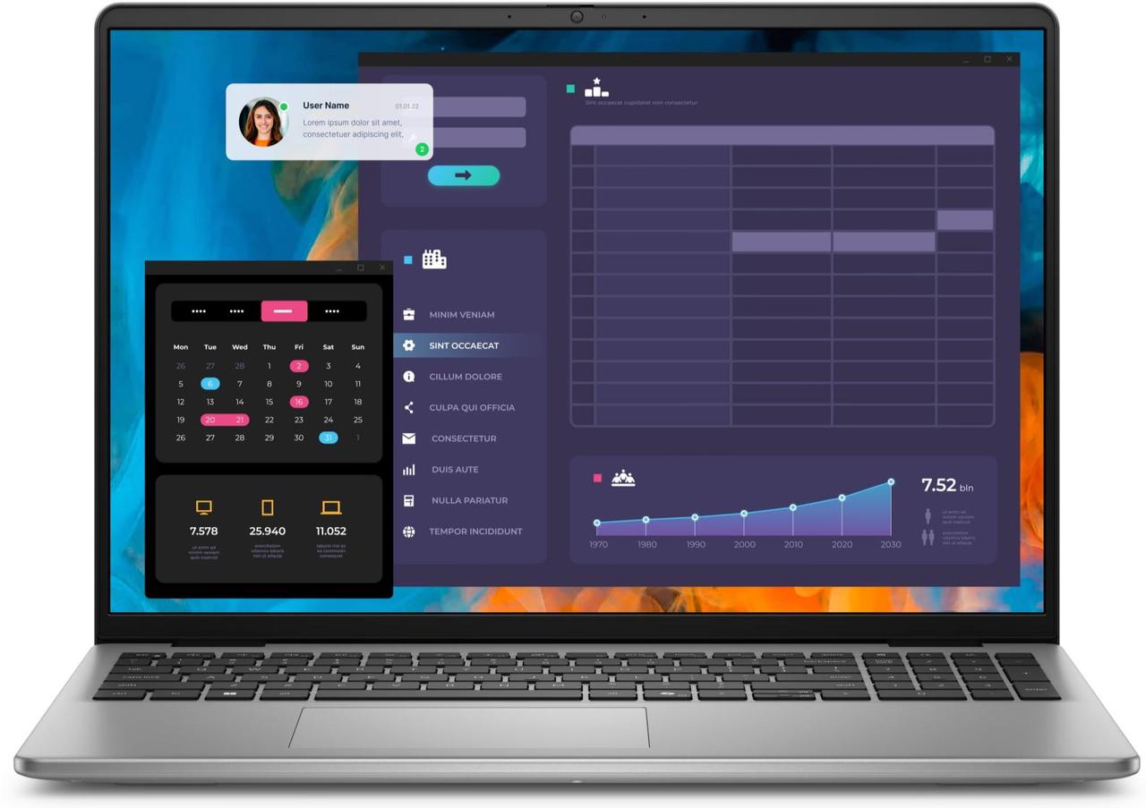 Dell Ноутбук Dell Vostro 5640 16" FHD+ AG, Intel 7 150U, 16GB, F512GB, UMA, Lin, сірий, фото 1