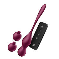 Смарт-вагінальні кульки з вібрацією Satisfyer Love Birds Vary Connect App, маса, що змінюється, пульт