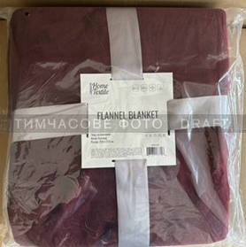 ARDESTO Плед Flannel 200х220см, 100% поліестер, бургунді