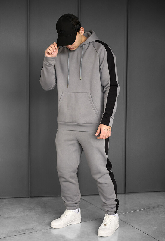 Костюм сірого кольору Staff lo gray & black fleece