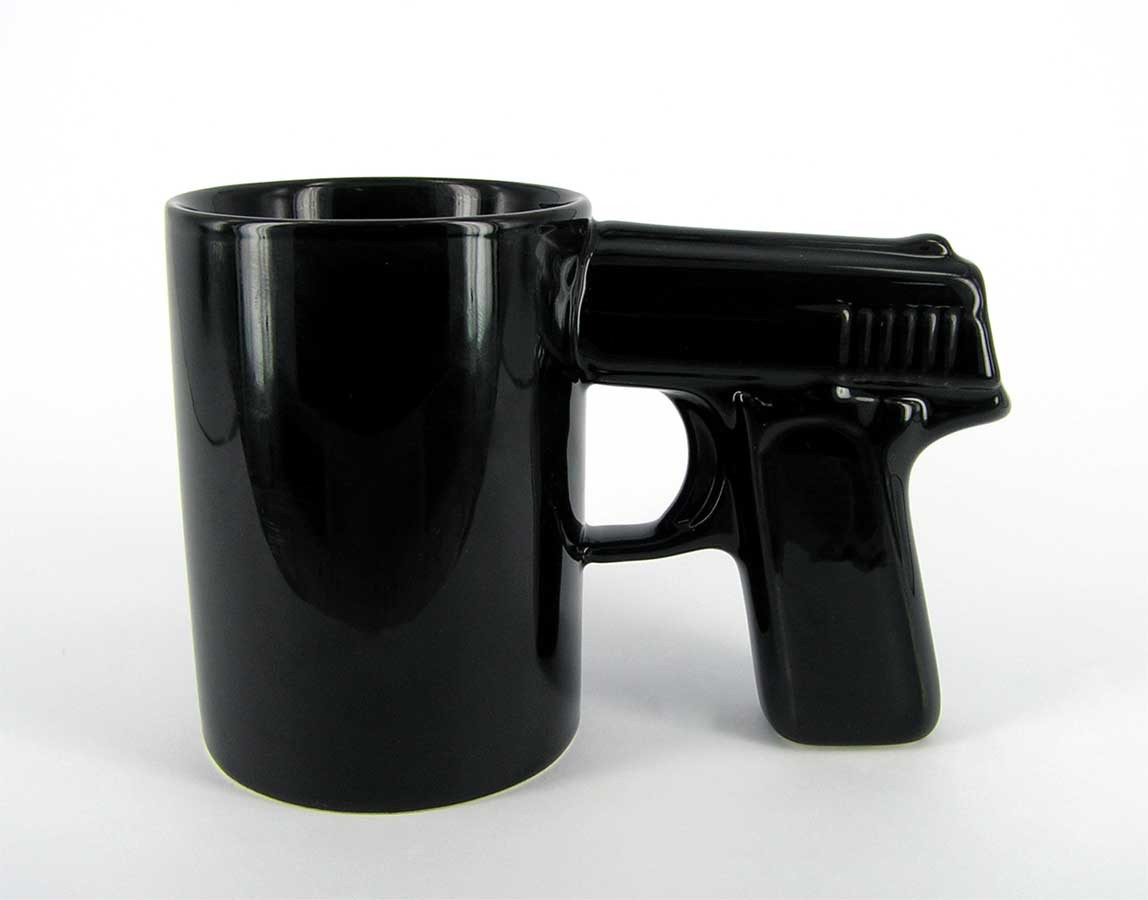Чашка Пістолет (чорна)