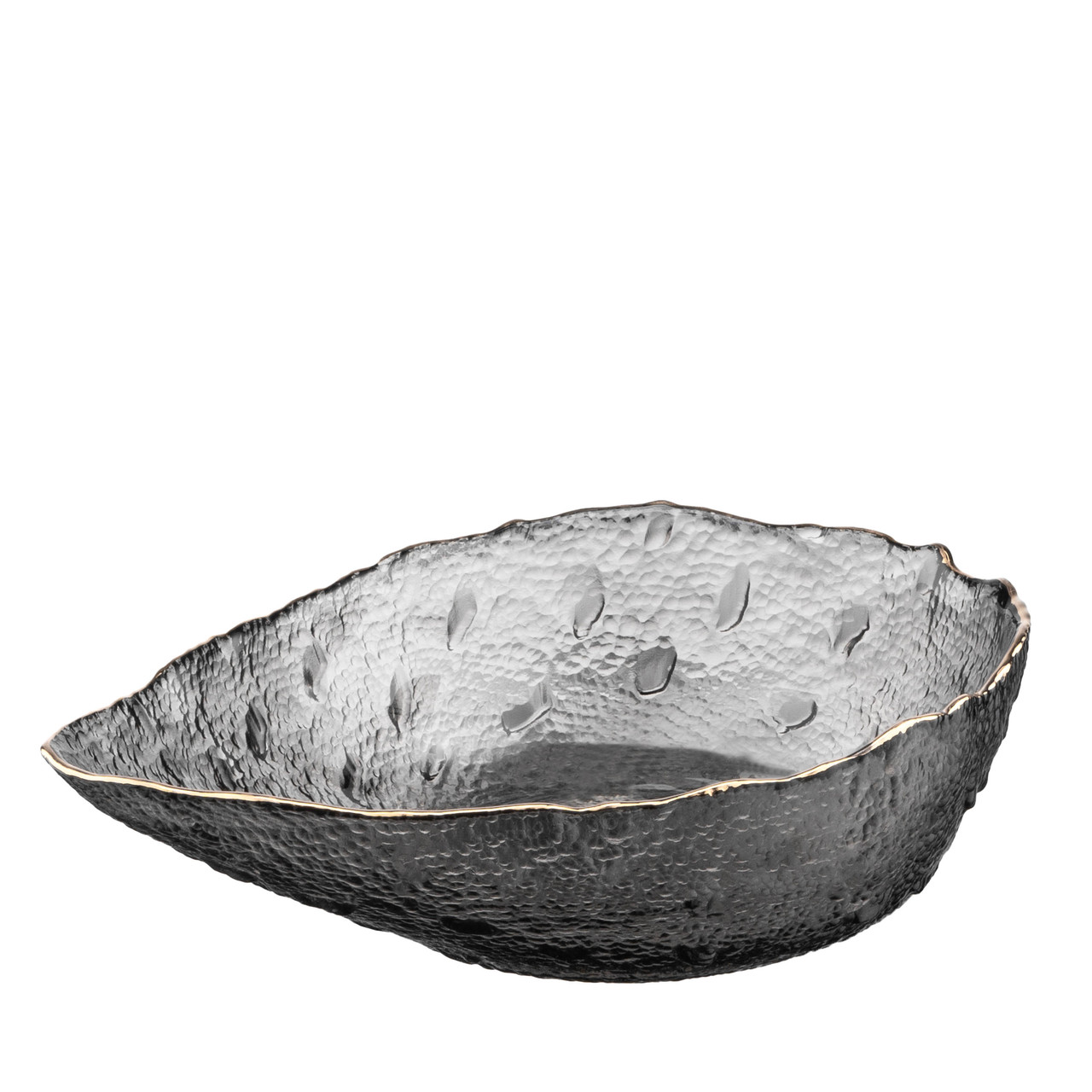 ARDESTO Салатник Leaf, 17.5см, скло, сірий
