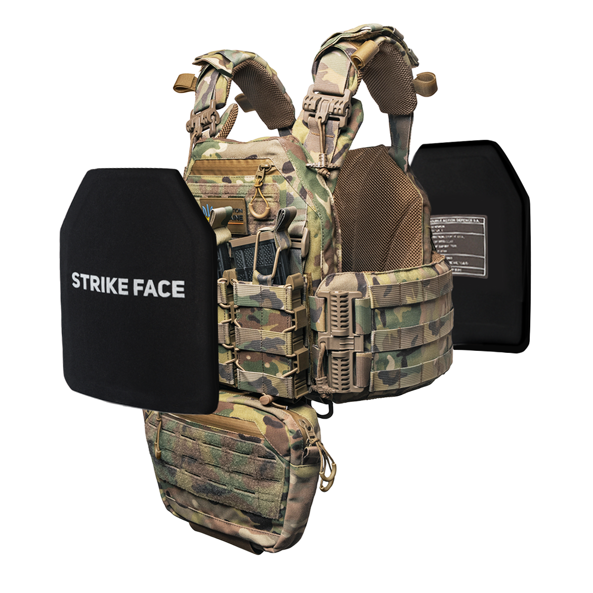 Бронежилет 6 класу захисту ShieldPro Armor Gen 1 + 4 підсумків Мультикам