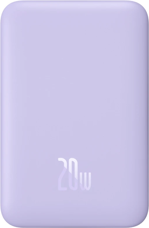Портативний акумулятор Baseus Magnetic Mini Air Wireless 20W 10000mAh purple (P10059001513-00), фото 1