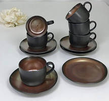 Кавовий сервіз Оленс Копер 12 предметів 190 мл (101-0431)
