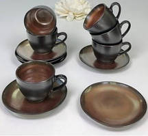 Кавовий сервіз Оленс Копер 12 предметів 120 мл (101-0434)