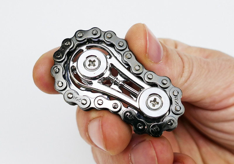 Антистрес Металевий Bike Chain Spinner Фіджет Іграшка, Крутилка (01153)