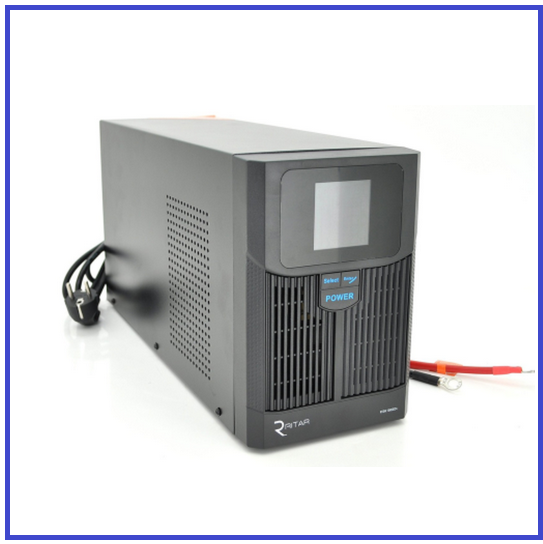 ДБЖ з правильною синусоїдою Ritar RTSW-1500VA (1050Вт) LCD 15А 24В