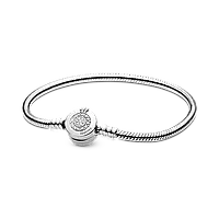 Срібний браслет Pandora «Сяюча корона O» 599046C01 17