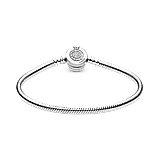 Срібний браслет Pandora «Сяюча корона O» 599046C01 17, фото 2