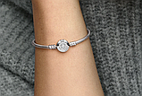 Срібний браслет Pandora «Сяюча корона O» 599046C01 17, фото 6