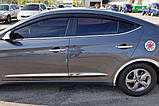 Дефлектори вікон (вітровики) Hyundai Elantra AD 2017-2020 (Autoclover /Південна Корея), фото 11