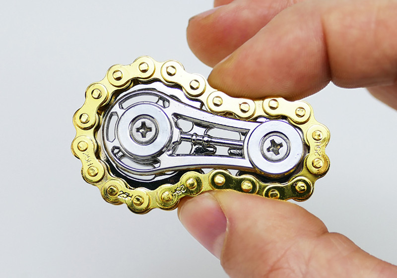 Антистрес Металевий Bike Chain Spinner Фіджет Іграшка, Крутилка (01155)