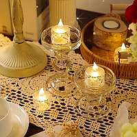 Светодиодные свечи: уютный свет без огня. Электронные свечи с имитацией пламени 4шт.