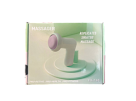 Перкусійний масажер для тіла, шиї та плечей, спини 5 насадок YX-740 (30)