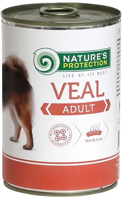 Вологий корм для дорослих собак усіх порід з телятиною Nature's Protection Adult Veal 800 г