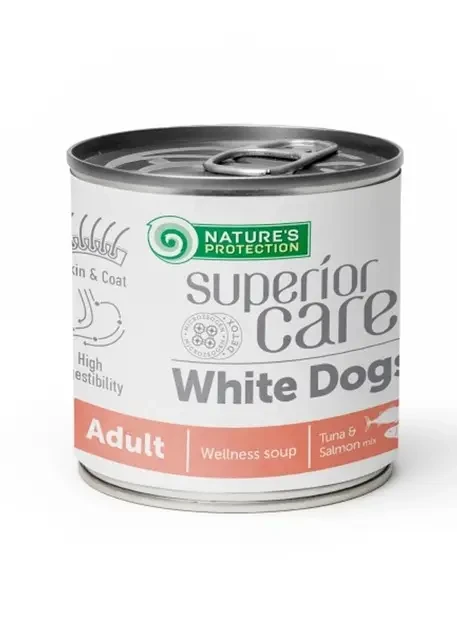 Суп для собак з білим забарвленням вовни Nature's Protection Superior Care White Dogs All Breeds Adult 140 мл